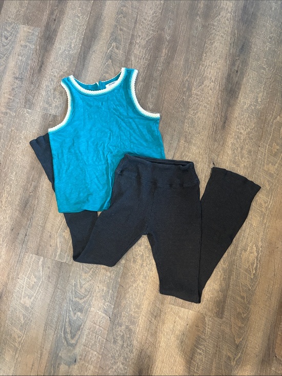 Old Navy Other - SO Kids Black Leggings with Teal old navy Tank